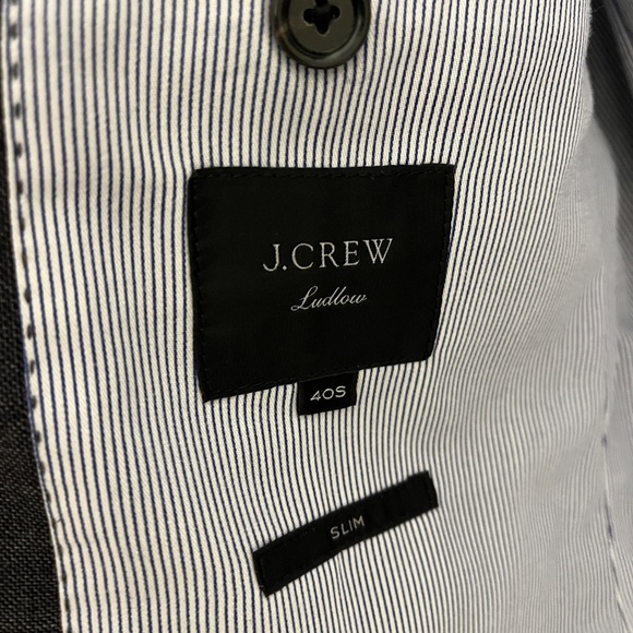 J. Crew Ludlow Charcoal Gray Sport Coat - Picture 3 of 4